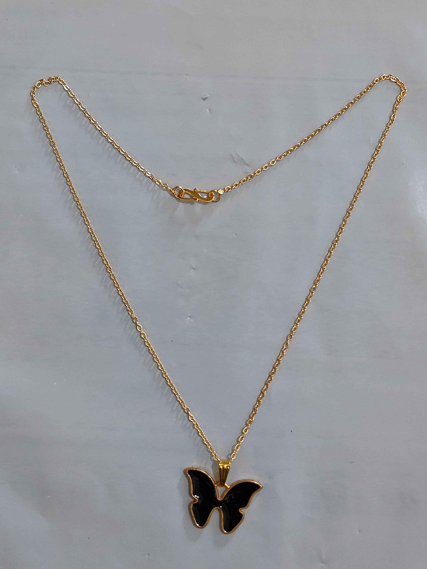 Cute Butterfly Pendant Necklace