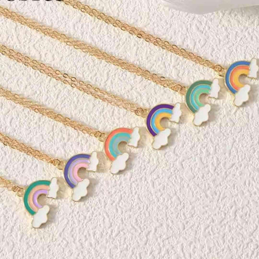 Necklace for Women Rainbow Pendant